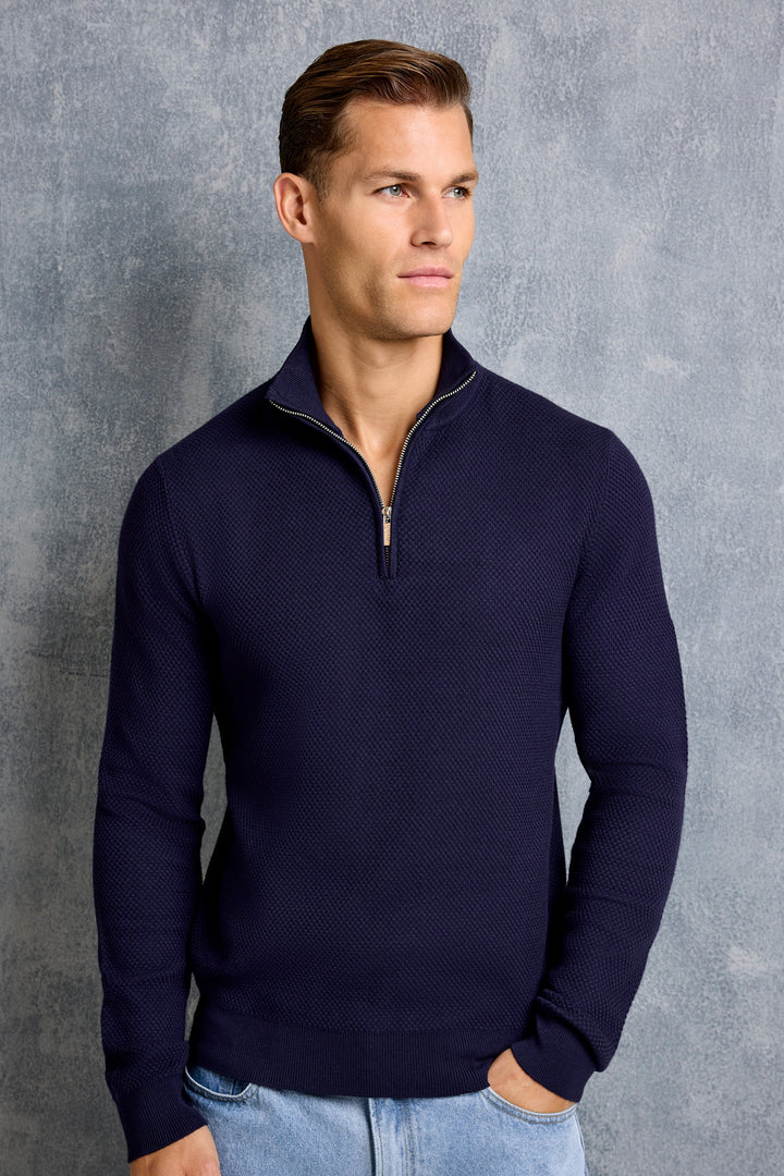 THE FABIO QUARTER ZIP SWEATER