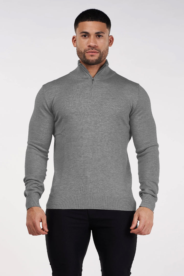 THE SANTONI QUARTER ZIP SWEATER