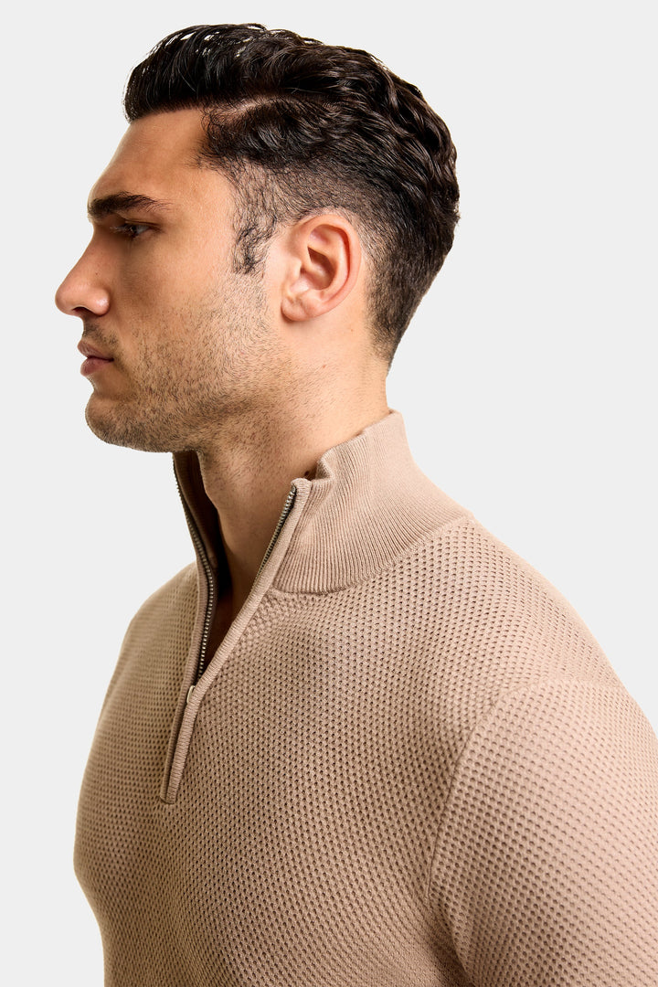 THE FABIO QUARTER ZIP SWEATER
