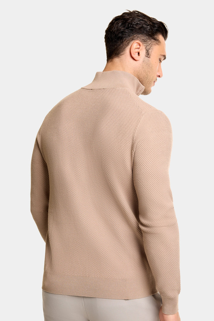 THE FABIO QUARTER ZIP SWEATER