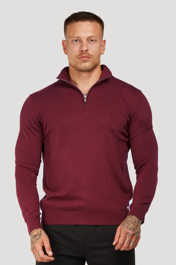 THE SANTONI QUARTER ZIP SWEATER