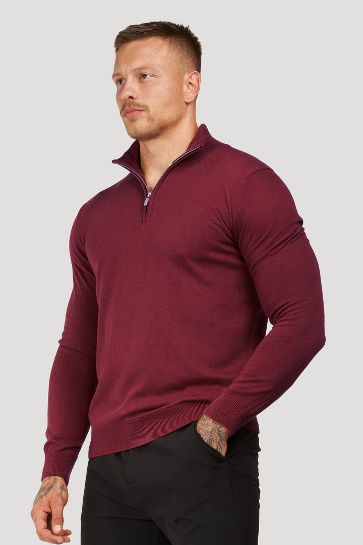 THE SANTONI QUARTER ZIP SWEATER