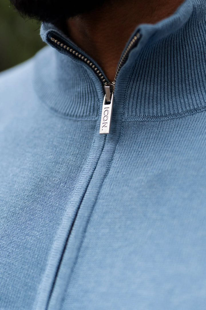 THE SANTONI QUARTER ZIP SWEATER
