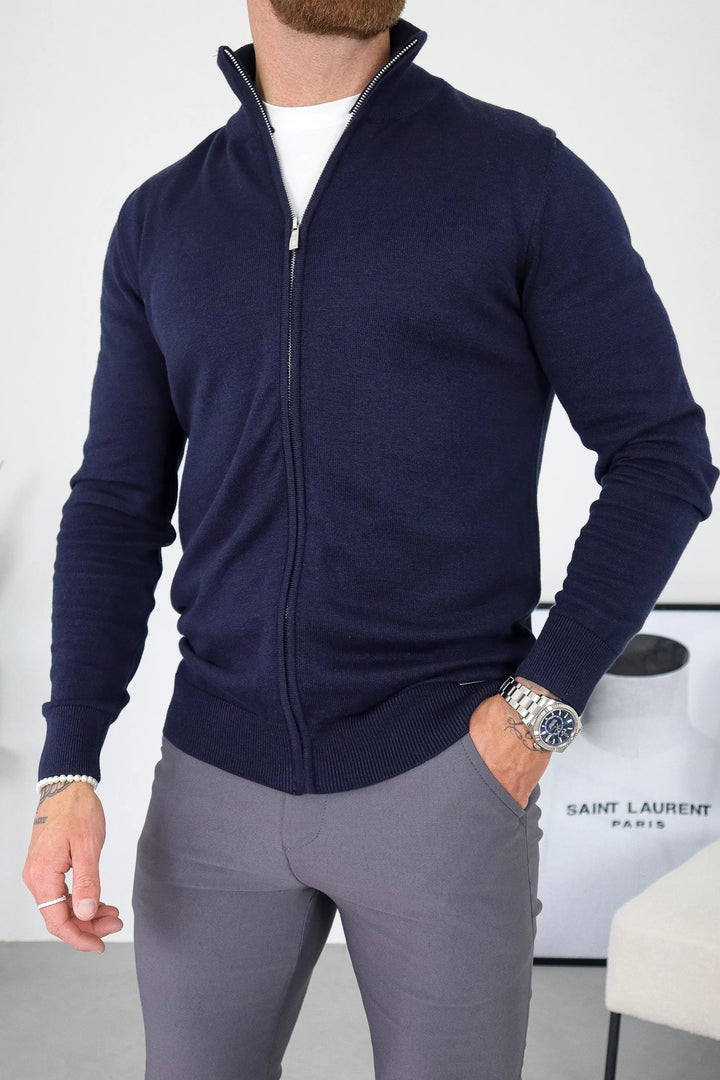 THE SANTONI FULL ZIP SWEATER