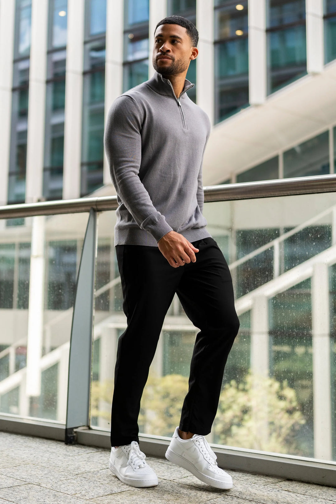 THE SANTONI QUARTER ZIP SWEATER