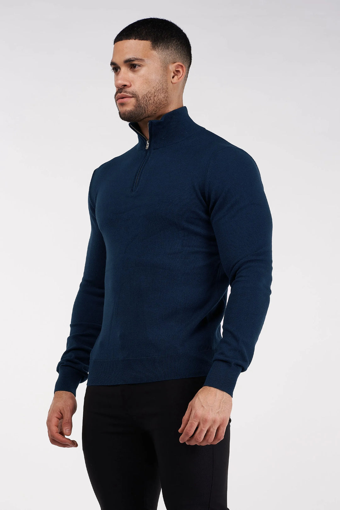 THE SANTONI QUARTER ZIP SWEATER