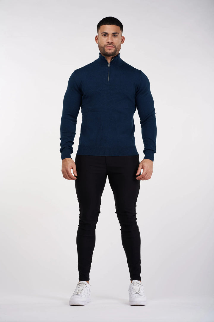 THE SANTONI QUARTER ZIP SWEATER