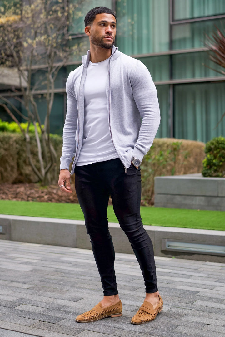 THE SANTONI FULL ZIP SWEATER