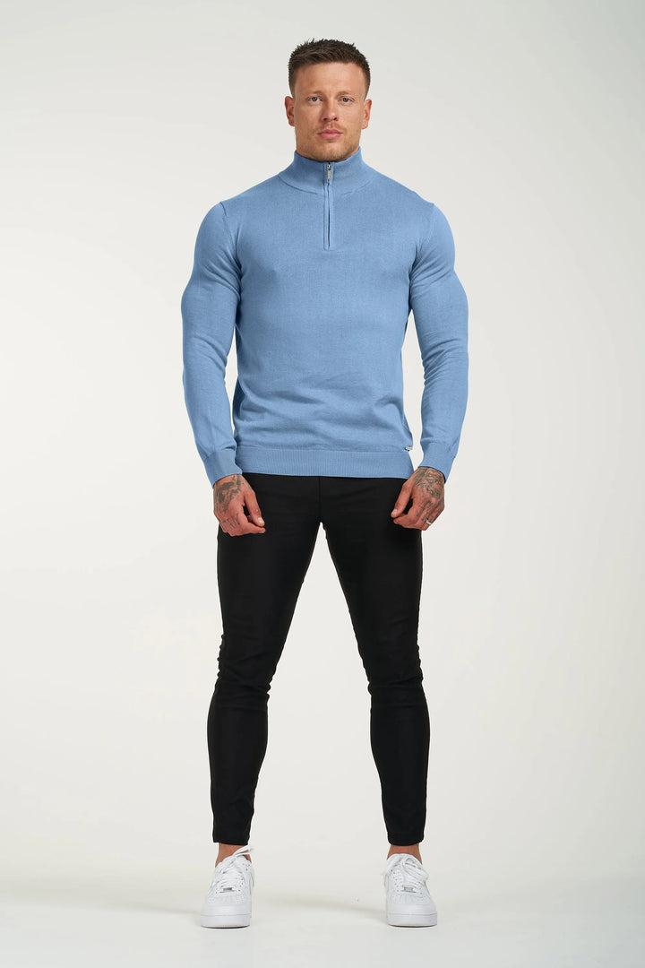 THE SANTONI QUARTER ZIP SWEATER