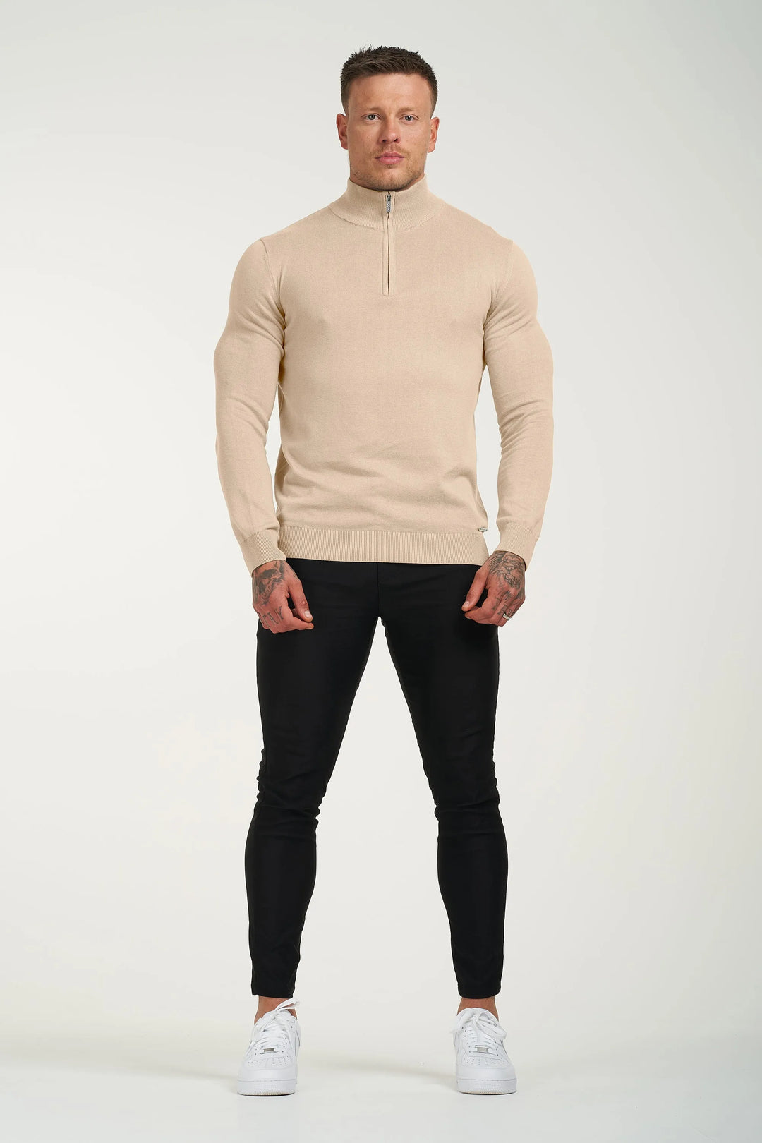 THE SANTONI QUARTER ZIP SWEATER