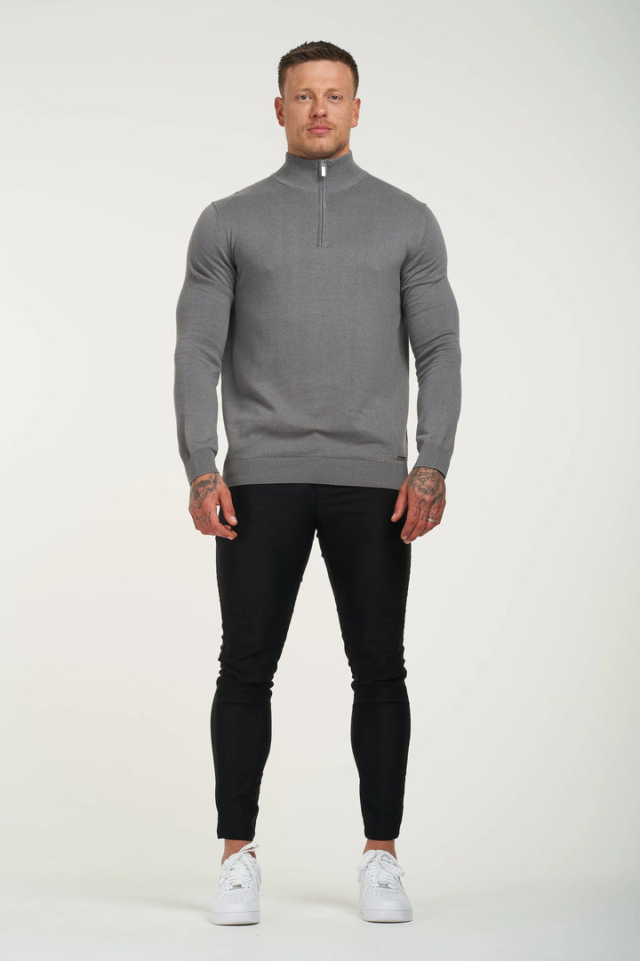THE SANTONI QUARTER ZIP SWEATER