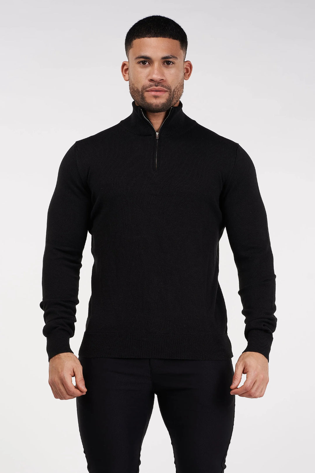 THE SANTONI QUARTER ZIP SWEATER