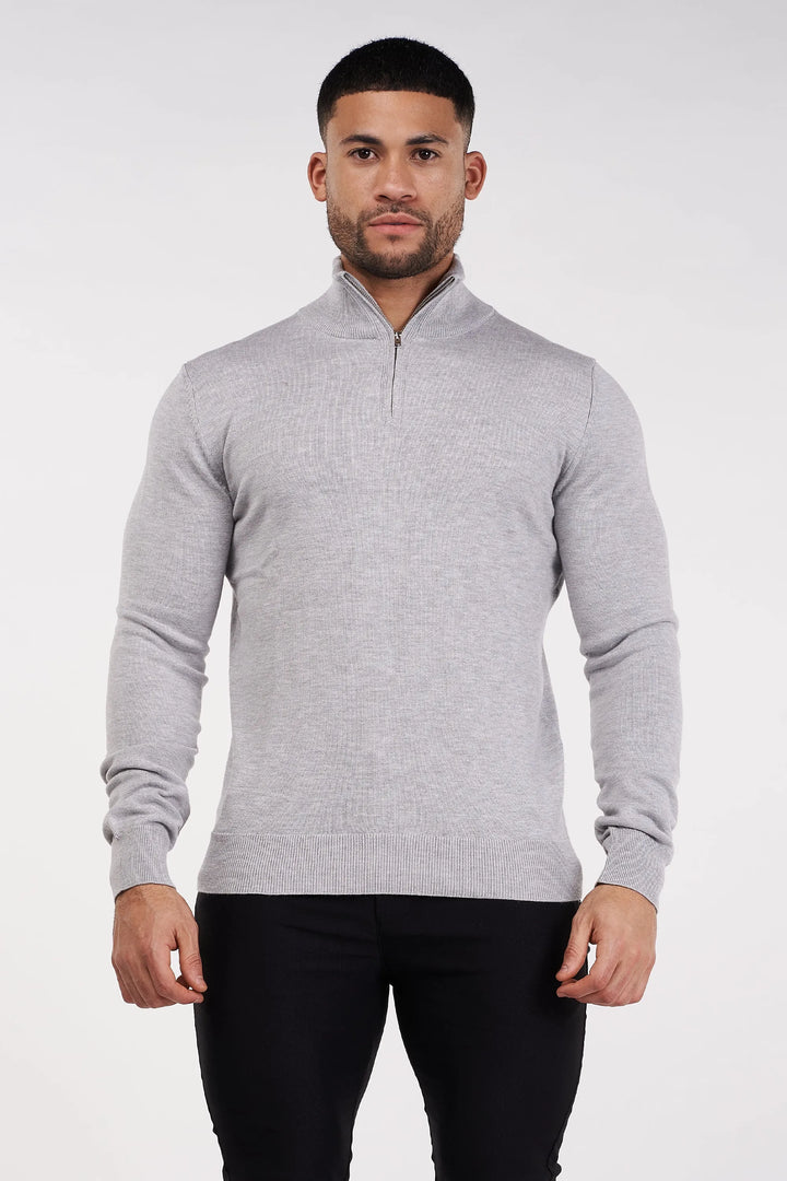 THE SANTONI QUARTER ZIP SWEATER