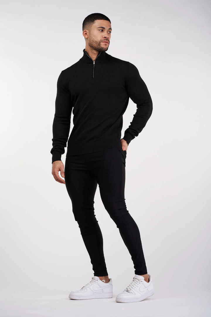 THE SANTONI QUARTER ZIP SWEATER