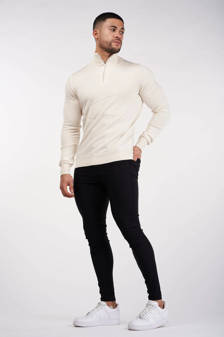 THE SANTONI QUARTER ZIP SWEATER